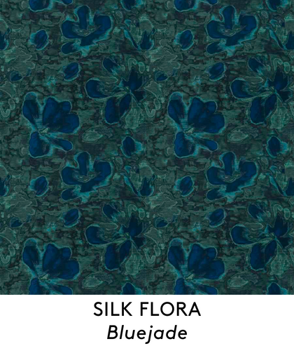 Fabric Square Silk Flora
