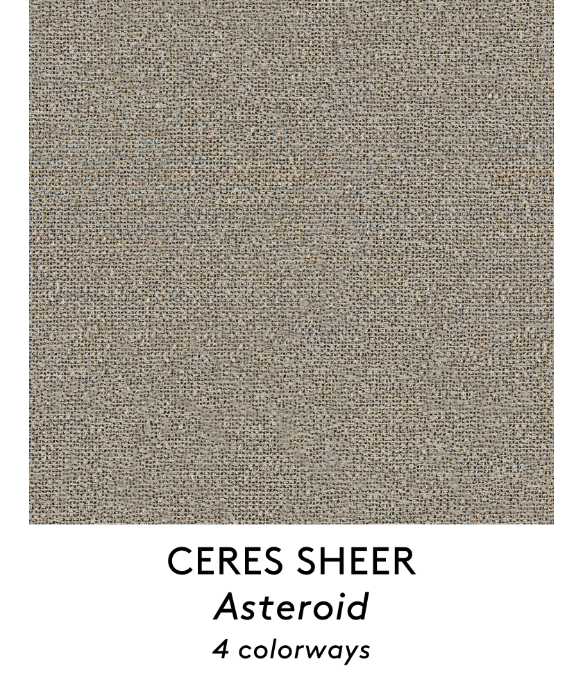 Fabric Square Ceres Sheer Asteroid